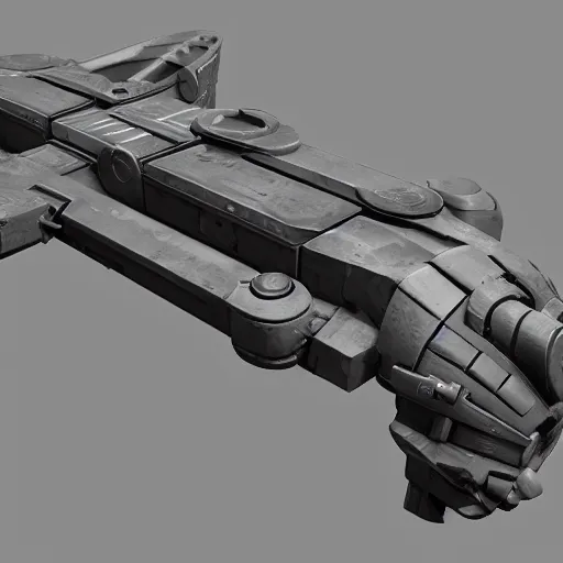 Image similar to kitbashing component, complex geometry, hard surface, hard surface, detailed, symmetric, unreal engine