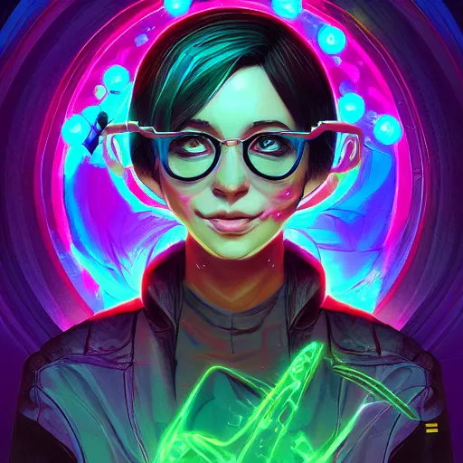 Image similar to skill magic geek inside matrix deepdream radiating a glowing aura stuff loot legends stylized digital illustration video game icon artstation lois van baarle, ilya kuvshinov, rossdraws,