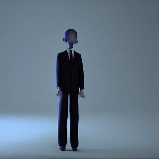 Prompt: anthony fauci slenderman, hyperrealistic, claymation, volumetric lighting, 3 5 mm film still, concept art