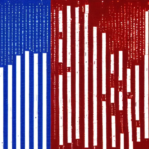 Image similar to the flag of a glitching society