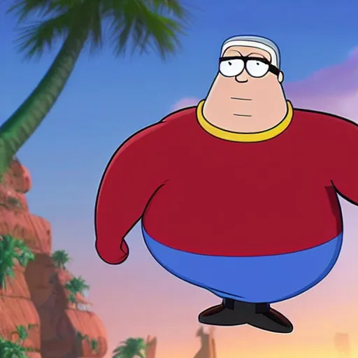 Image similar to peter griffin as mr. incredible