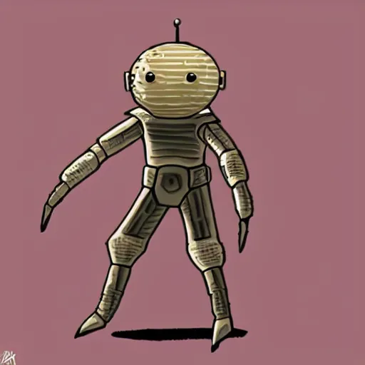 Image similar to star wars character design for a sand dweller