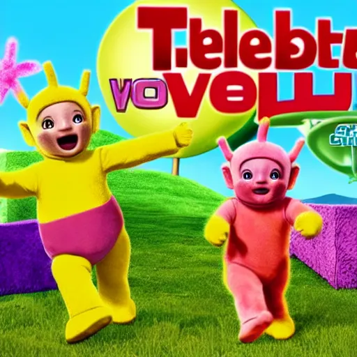 Prompt: The teletubbies on GTA V