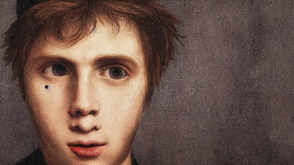 Prompt: El Rubius painted by Leonardo DaVinci