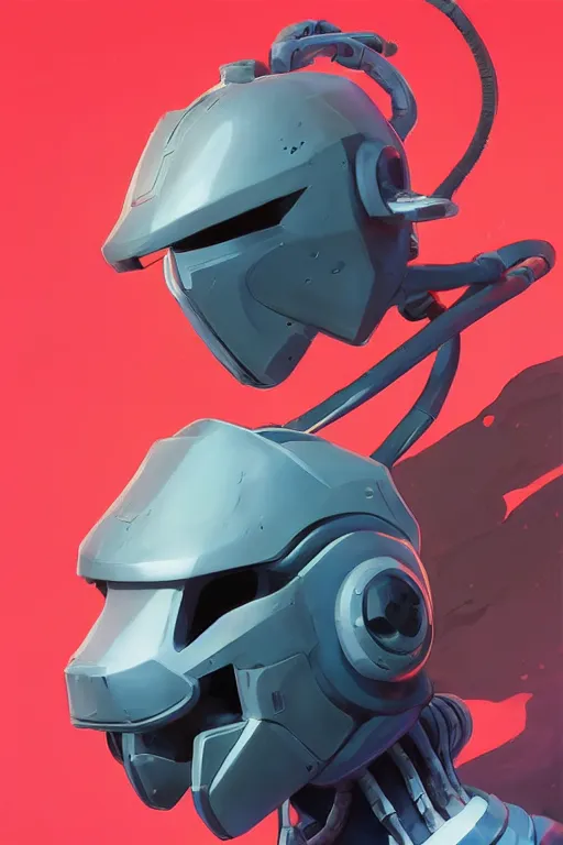 Image similar to epic robot ninja mask helmet stylized as fornite style game design fanart by concept artist gervasio canda, behance hd by jesper ejsing, by rhads, makoto shinkai and lois van baarle, ilya kuvshinov, rossdraws radiating a glowing aura global illumination ray tracing hdr render in unreal engine 5