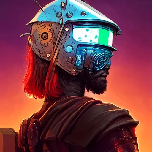 Image similar to cyberpunk viking helmet mask warrior goddess robot ninja fantasy, art gta 5 cover, official fanart behance hd artstation by jesper ejsing, by rhads, makoto shinkai and lois van baarle, ilya kuvshinov, ossdraws