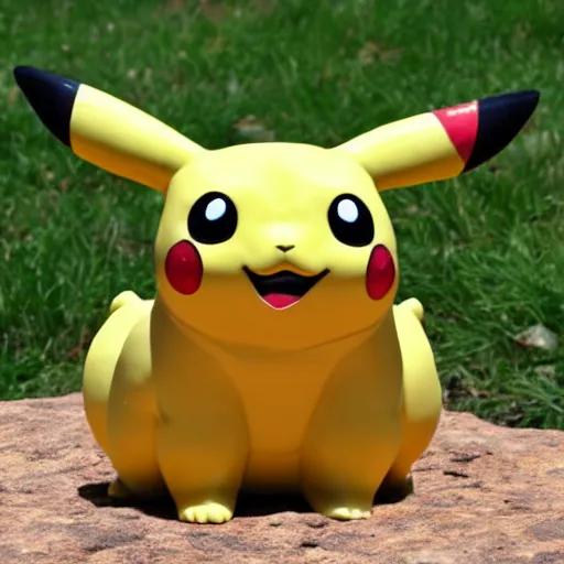 Prompt: a sandstone pikachu