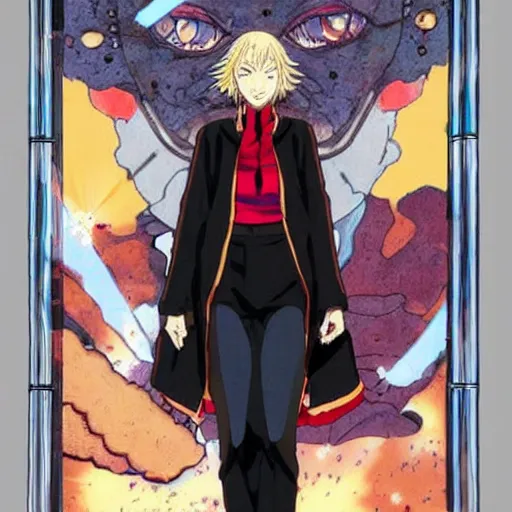 Image similar to An anime portrait of cate blanchett ,by Katsuhiro Otomo