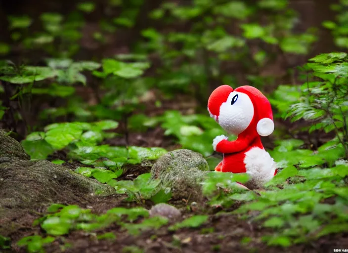 Image similar to national geographic wildlife photo of real life yoshi yoshi in real life in the wild, 8 k, 8 5 mm f 5. 6