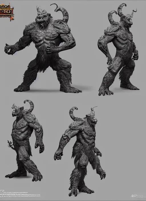 Prompt: а fantasy Proto-Slavic Troll creature inspired blizzard games, full body, detailed and realistic, 4k, trending on artstation, octane render