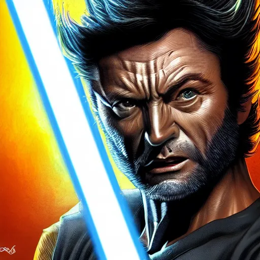 Prompt: wolverine i'm star wars digital art 4 k detailed super realistic