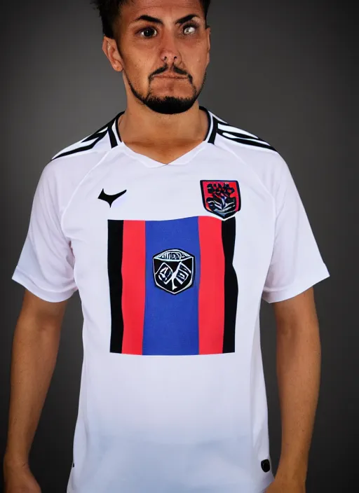 Image similar to sandman corinthian wearing a corinthians soccer team shirt