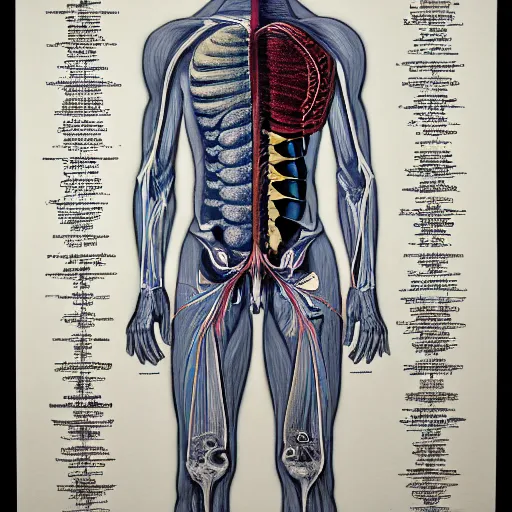 Image similar to jason watkins walter becker gray's anatomy in the style of anatomical diagram 1 0 2 8 x 1 0 2 8