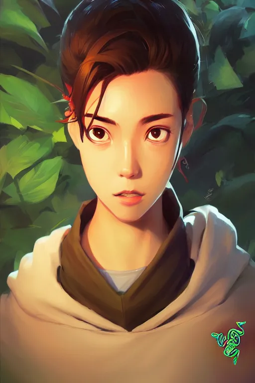 Image similar to Razer Totoro portrait, by Jesper Ejsing, RHADS, Makoto Shinkai and Lois van baarle, ilya kuvshinov, rossdraws global illumination