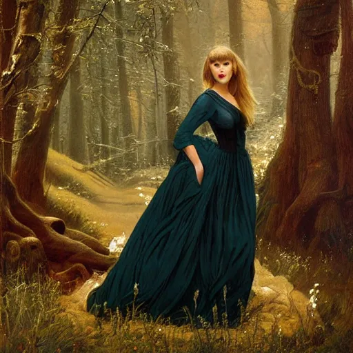 Prompt: taylor swift by ivan shishkin