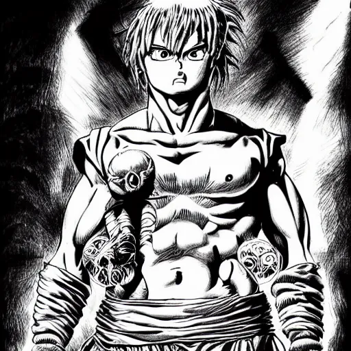 Prompt: billy butcher, carl urban manga art, black and white, by akira toriyama, kentaro miura, detailed, inked, beautiful, hyper realistic