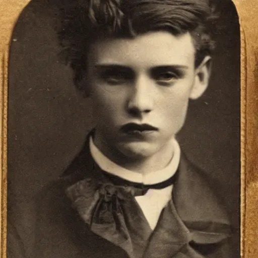 Prompt: a very handsome rebellious hot young guy, 1 8 8 8 photo