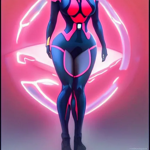 Prompt: kim kardashian in a neon genesis evangelion sci - fi power suit, intricate, elegant, highly detailed, digital painting, pixiv, artstation, concept art, smooth, sharp focus, illustration, art by artgerm and greg rutkowski and alphonse mucha