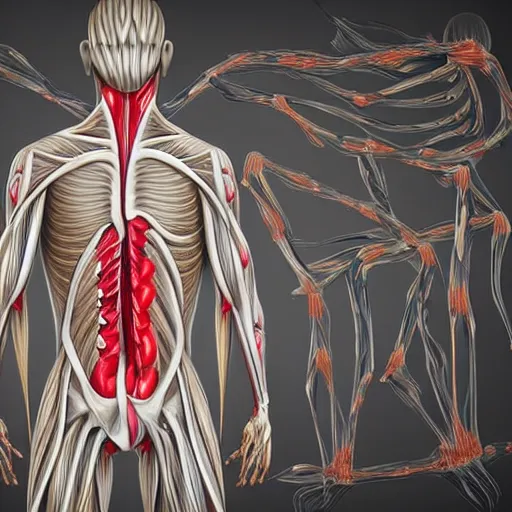 Image similar to mess of entangled muscular muscles