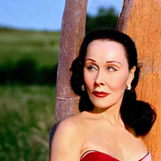 Image similar to natural 8 k close up shot of dolores del rio with freckles, natural skin and beauty spots in a 2 0 0 5 romantic comedy by sam mendes. she stands and looks on the horizon with winds moving her hair. fuzzy blue sky in the background. no make - up, no lipstick, small details, wrinkles, natural lighting, 8 5 mm lenses, sharp focus