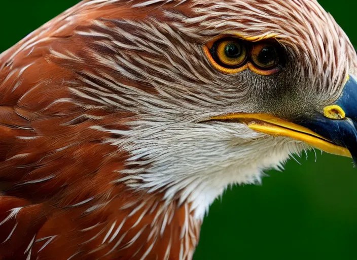 Image similar to 4 k, wildlife photography, photograph of a red kite bird, hd, nature photography, realistic