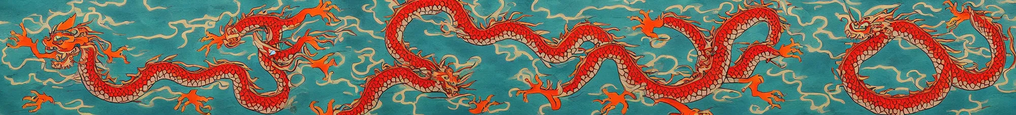 Prompt: painting of chinese dragon