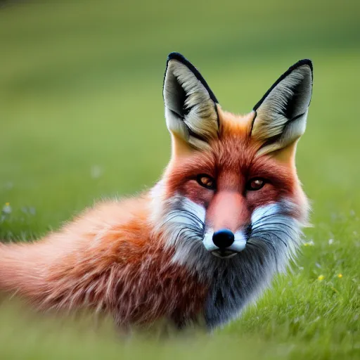 Image similar to a very large fox, 8 k, 8 5 mm f 1. 8