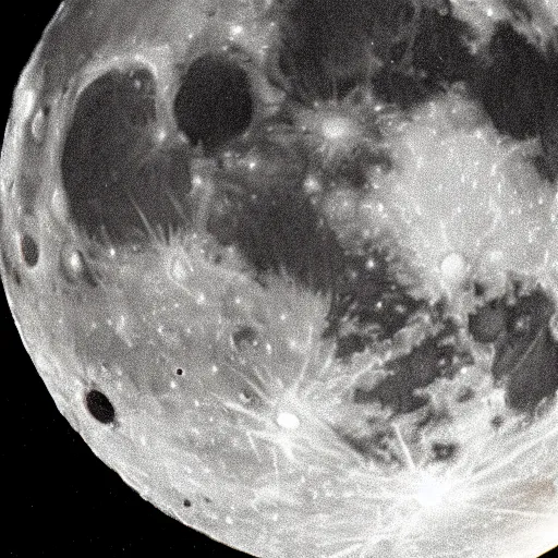 Prompt: The moon explodes, viewed from Earth