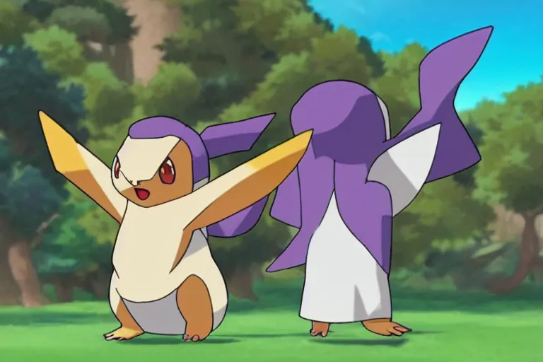 Image similar to “ a still of a jesus pokemon in the pokemon animated series ”