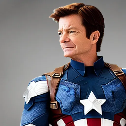 Image similar to Jason Bateman as captain America