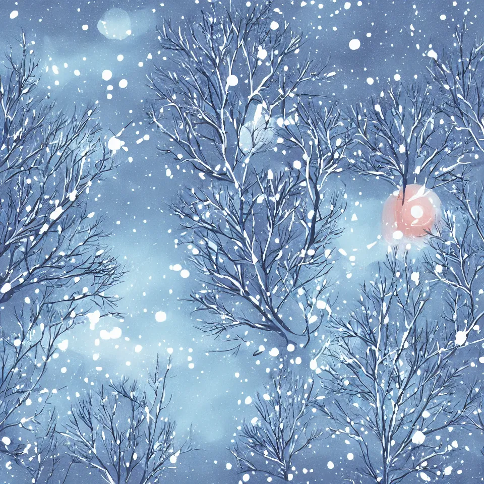 Image similar to winter illustration style