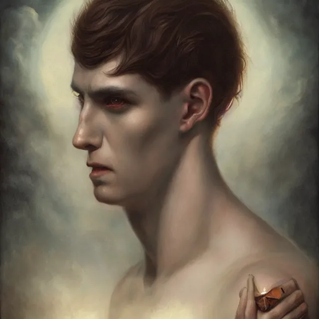 Image similar to portrait of a magical monster boy, art by tom bagshaw and manuel sanjulian