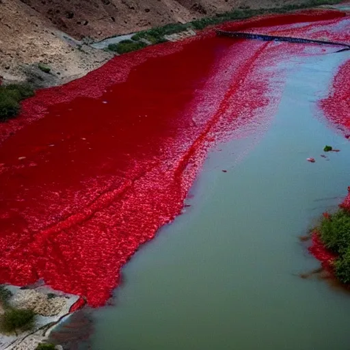 Image similar to photo of the river of blood, yemen