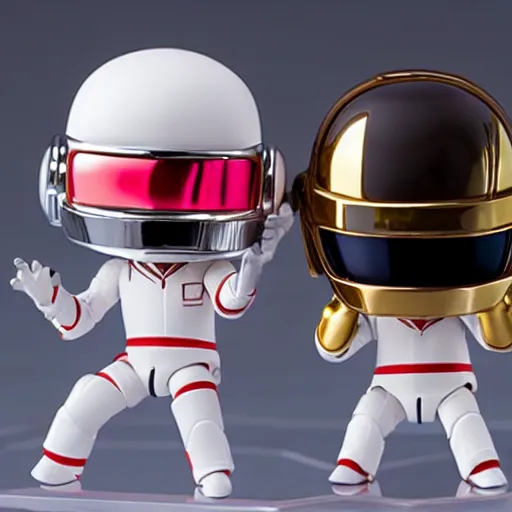 Image similar to daft punk as nendoroids, good smile company, nendoroid