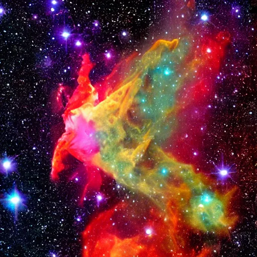 Image similar to a nebula pheonix in space