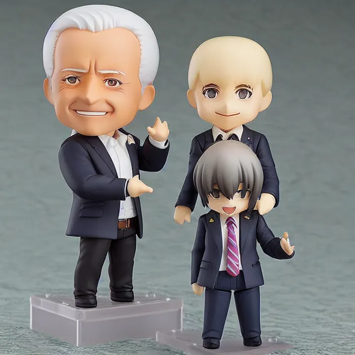 Image similar to an anime nendoroid!! figurine of (Joe Biden), fantasy, figurine , product photo