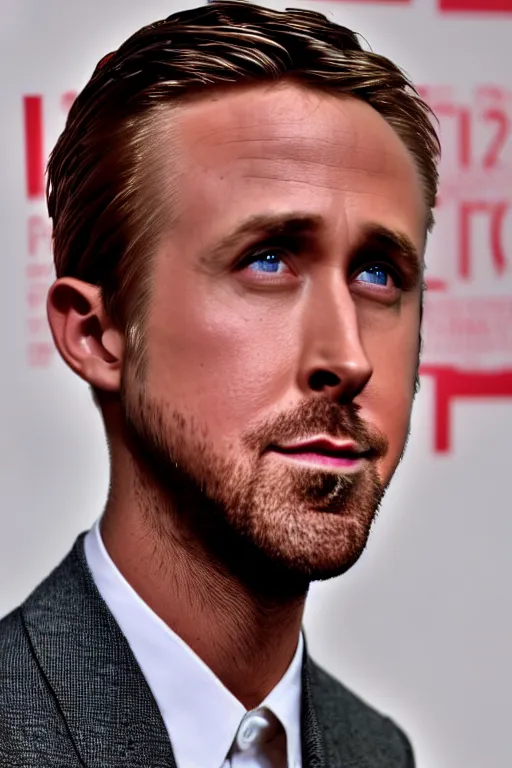 Image similar to ryan gosling watching anime