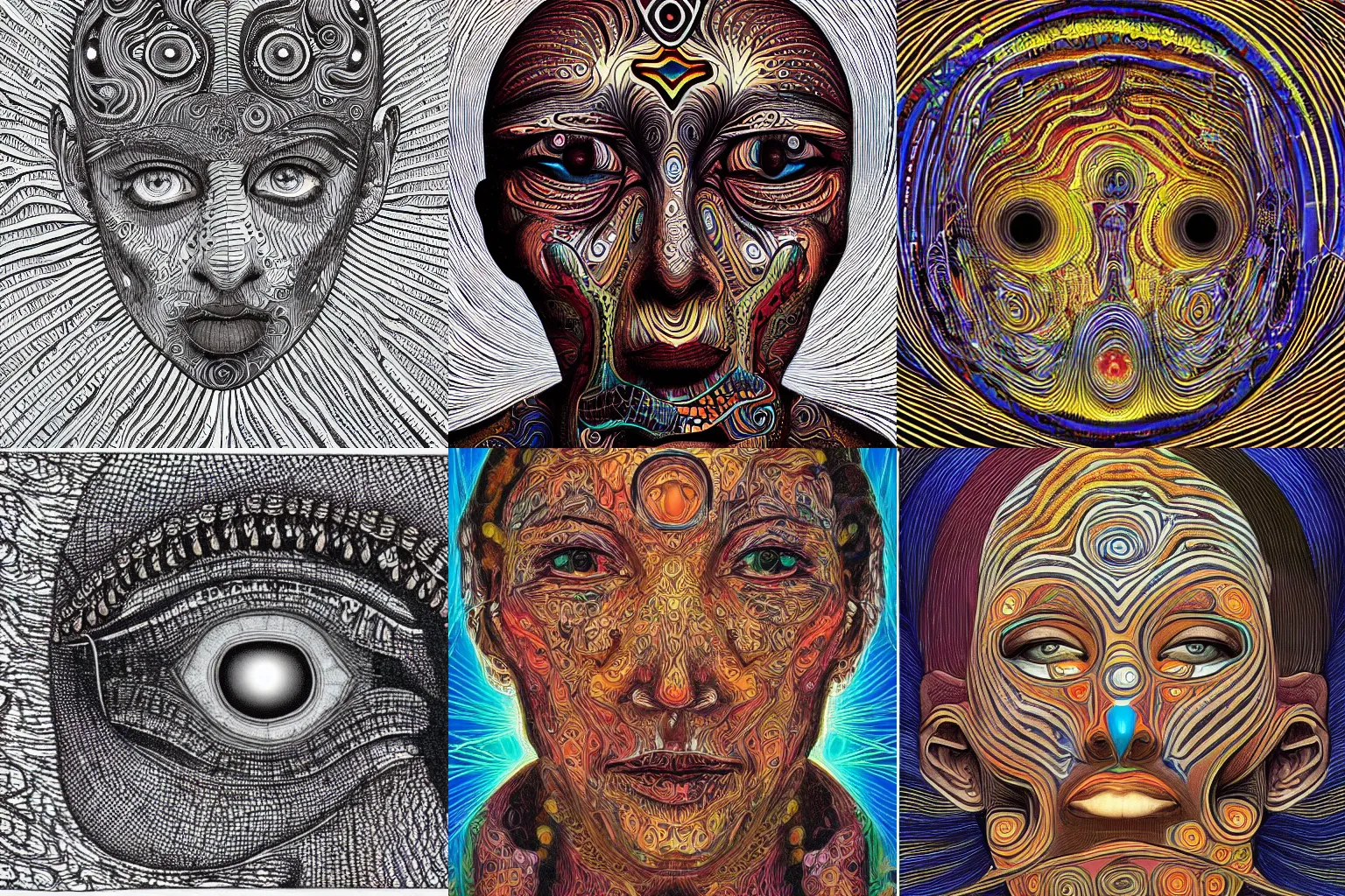 Prompt: artistic depiction of human consciousness, very detailed art and hypnotic