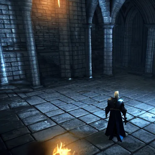 Prompt: donald trump in dark souls, sen's fortress, ps 5 screenshot, isometric view, third person gameplay, 3 d render, cryengine, highly detailed