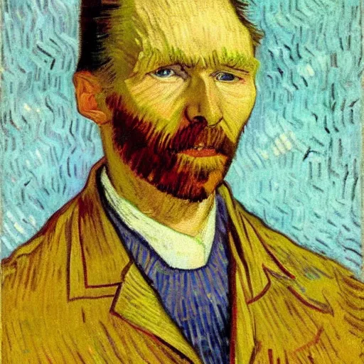 Image similar to Portrait of Norm Macdonald by Van Gogh (1883)