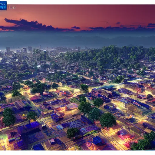 Prompt: beautiful guwahati city heavenly and peaceful landscape wide angle view, beautiful lighting, digital art , highly detailed , high contrast, beautiful lighting, award winning , trending on art station, 8k, photorealistic, unreal engine 5
