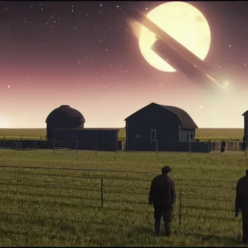 Prompt: amish farming on a space station in the expanse universe, firefly universe.