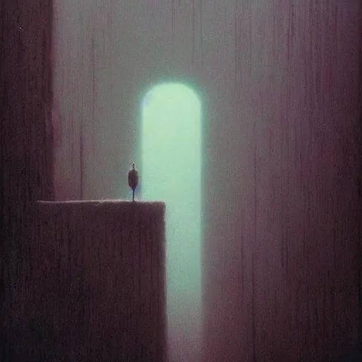 Image similar to the incredibles ( pixar ) by beksinski, beautiful detailed dystopian neon tinged digital art