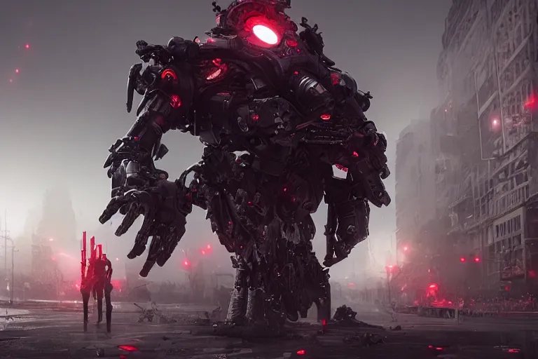 Prompt: love death + r ⬮ bots, ❤❌, by netflix, epic composition, artstation trending, cgsociety, octane render, unreal engine, 8 k hdr digital art, ultra hd, intricate, cinematic lighting, sense of awe