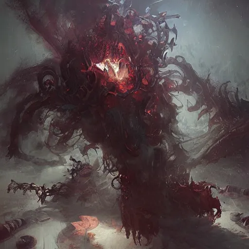 Image similar to lovecraftian horror by ruan jia