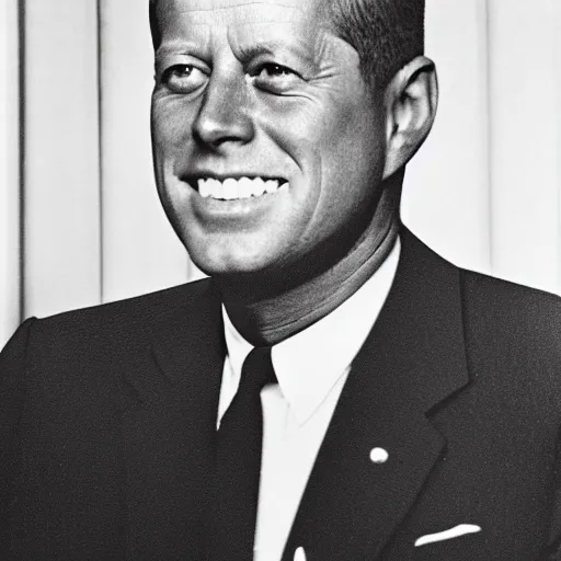 b w photo of jfk no hair bald Stable Diffusion