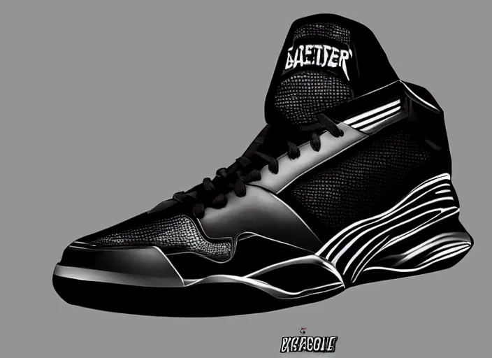 Image similar to basketball sneakers concept of blade, trending on artstation, smooth, sharp focus