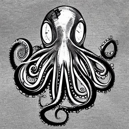 Prompt: “steampunk octopus”