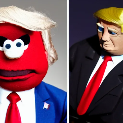 Prompt: donald trump as a muppet