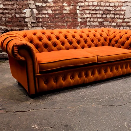 Image similar to a chesterfield sofa fabricated from cooked spaghetti